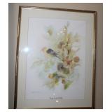 Signed Framed Water Color Print by Barbara Weldon