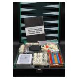 Multi-Game Set With Backgammon, Chess, Cribbage, D