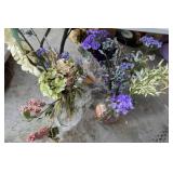 Artificial Floral Arrangements with Vases