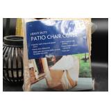 Patio Chair Cover, Lantern, and Decorative Tray