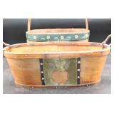 Two Wooden Decorative Baskets