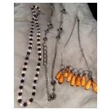3 Vintage Necklaces in Various Designs