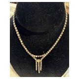 Vintage Rhinestone Necklaces with Elegant Pendants