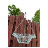 Vintage Metal Hanging Flower Basket