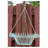 Vintage Metal Hanging Flower Basket