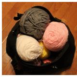 Bag full of  Crocheting Yarn