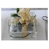 Vintage Christmas Glass Block Lighted Decor