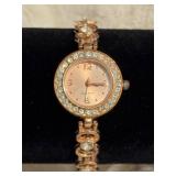 Blair Quartz Watch with Rhinestone Accents