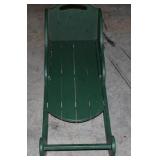 Green Wooden Decorative Sled