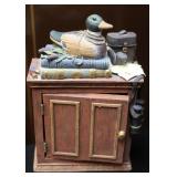 Vintage Faux Door Hidden Clock w\Pointer Dog &+++