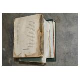 Worn Vintage Books with Visible Damage