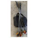 9-Piece Vintage Golf Club Set w/Duffle Bag