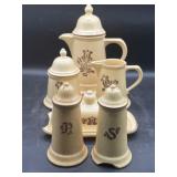 17-Piece Ceramic Pfaltzgraff Village Tableware Set