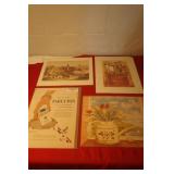 Poster Print Artwork Lot x 4 Poster Print Artwork Lot x 4