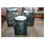 Pier One Glass Canister Set Pier One Glass Canister Set