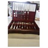Set of DeLuxe Stainless Flatware in Box Set of DeLuxe Stainless Flatware in Box