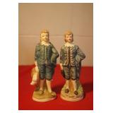 Pair of Blue Boy Figurines Pair of Blue Boy Figurines