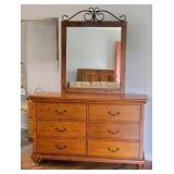 6 Drawer Dresser with Mirror