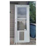 Storm Door with Pet Safe Doggie Door