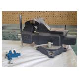 2 Bench Vises Large & Small