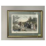 Jennie Browns Combe Autograpghed Framed Print