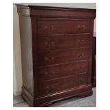Mahogany 5 Drawer Chest