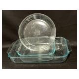 3 Pyrex Baking Dishes-8" x 9" & 3qt. & 10" Pie