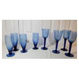 4 Wine 4 Water Cobalt Blue Glasses