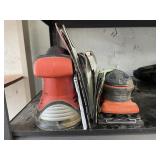 2 Black & Decker Sanders W/Sanding Discs & Sheets