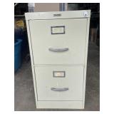 2 Drawer Metal Filing Cabinet-No Key