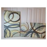 2 Vinyl Abstract Art Work Pieces