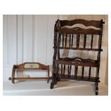 Wood Paper Towel Holder & Magazine Rack