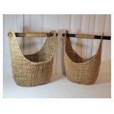2 Boho Style Baskets
