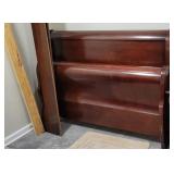 Queen Mahogany Sleigh Bed
