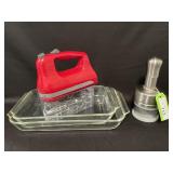 Kitchen Aid 5 Speed Hand Mixer, Norpro Food