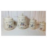 International Stoneware 4 pc Canister Set