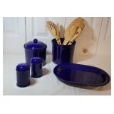 Electric Blue Serving Pieces