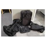 Soft Side Rolling Suit Case & 2 Duffle Bags