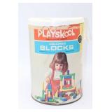 Vtg Playskool Colored Blocks Set