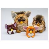 Vtg Furby Plush and Figures Set