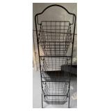 Vtg Metal 3-Tier Fruit Storage Rack