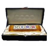 Peking Opera Mask Glass Paperweight