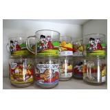 Collection of Garfield Glass Mugs