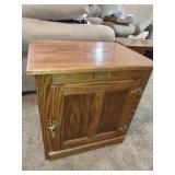 White Clad End Table