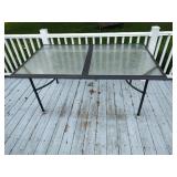 Glass and Metal Table