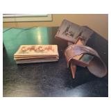 Antique Stereoscope with View Cards