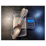 2 90% Pure Coin Silver Spoons