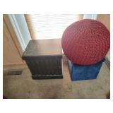 Ottomans and Storage Chest