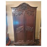 Antique Mahogany Armoire - Read Details Antique Mahogany Armoire - Read Details