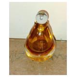 Amber Blown Glass Perfume Bottle Amber Blown Glass Perfume Bottle